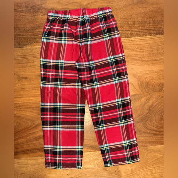 Lands' End Red Plaid  Pajama 2PC Set - Holiday PJ's, Youth Kids Size 6 - Picture 7 of 7
